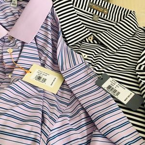 2 Peter Miller Golf Shirts (New)